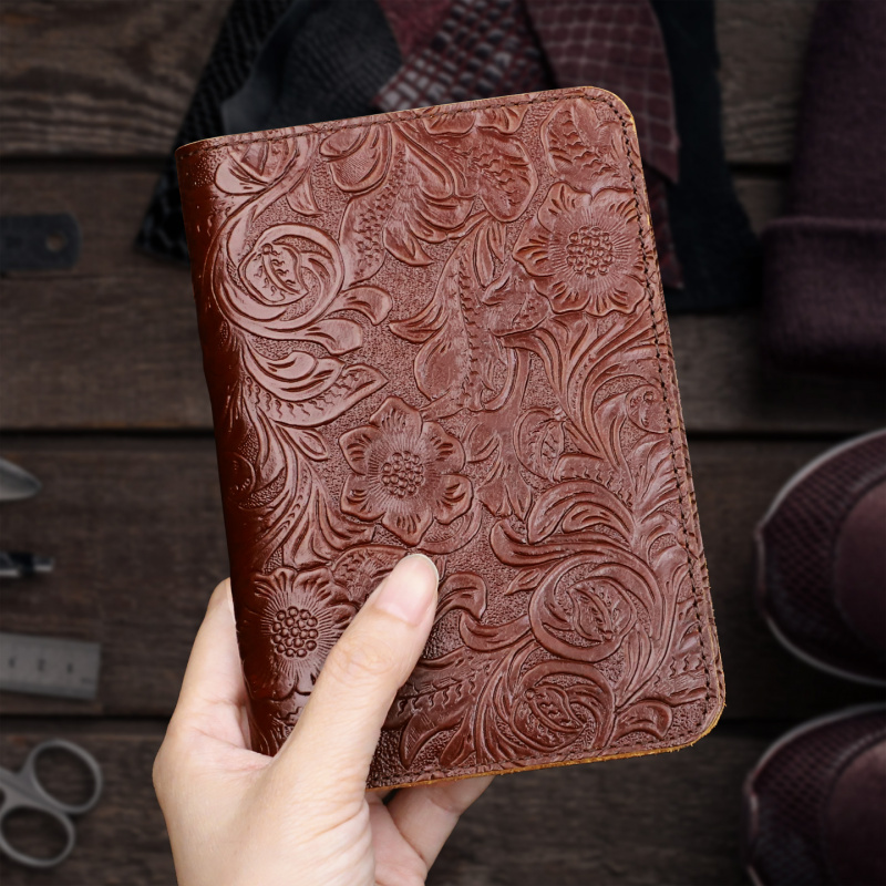 Men'S Accessories Wallet - 本革パスポートホルダー トラベルウォレット カバーケース 男女兼用 レザー旅行書類オーガナイザー プロテクター