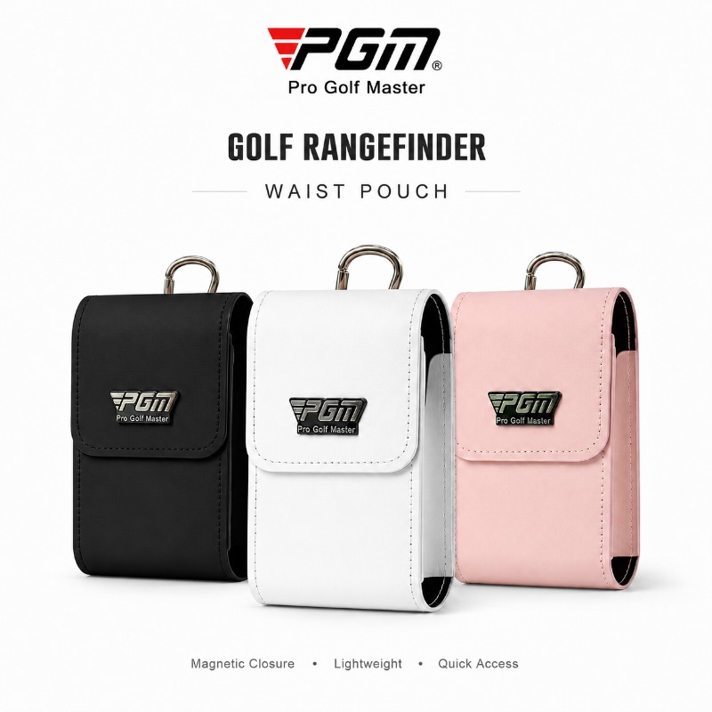 Men'S Accessories Case - PGM 磁気ゴルフウエストポーチ距離計ケースクリップオン PU レザー軽量ヒップベルトバッグクイックアクセスゴルフアクセサリー男性女性
