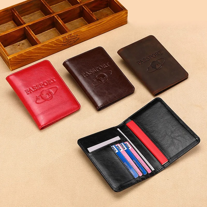 ユニセックス本革パスポートカバー RFID ブロッキング男性 - Men'S Accessories Wallet のレビューと価格