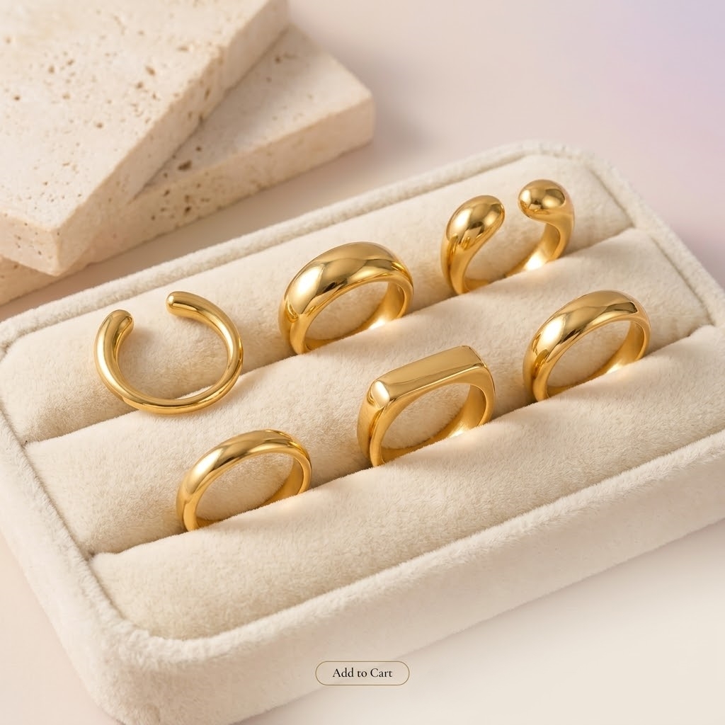 St-Delan ステンレススチール製チャンキーシグネットリ - Signet Ring Men のレビューと価格