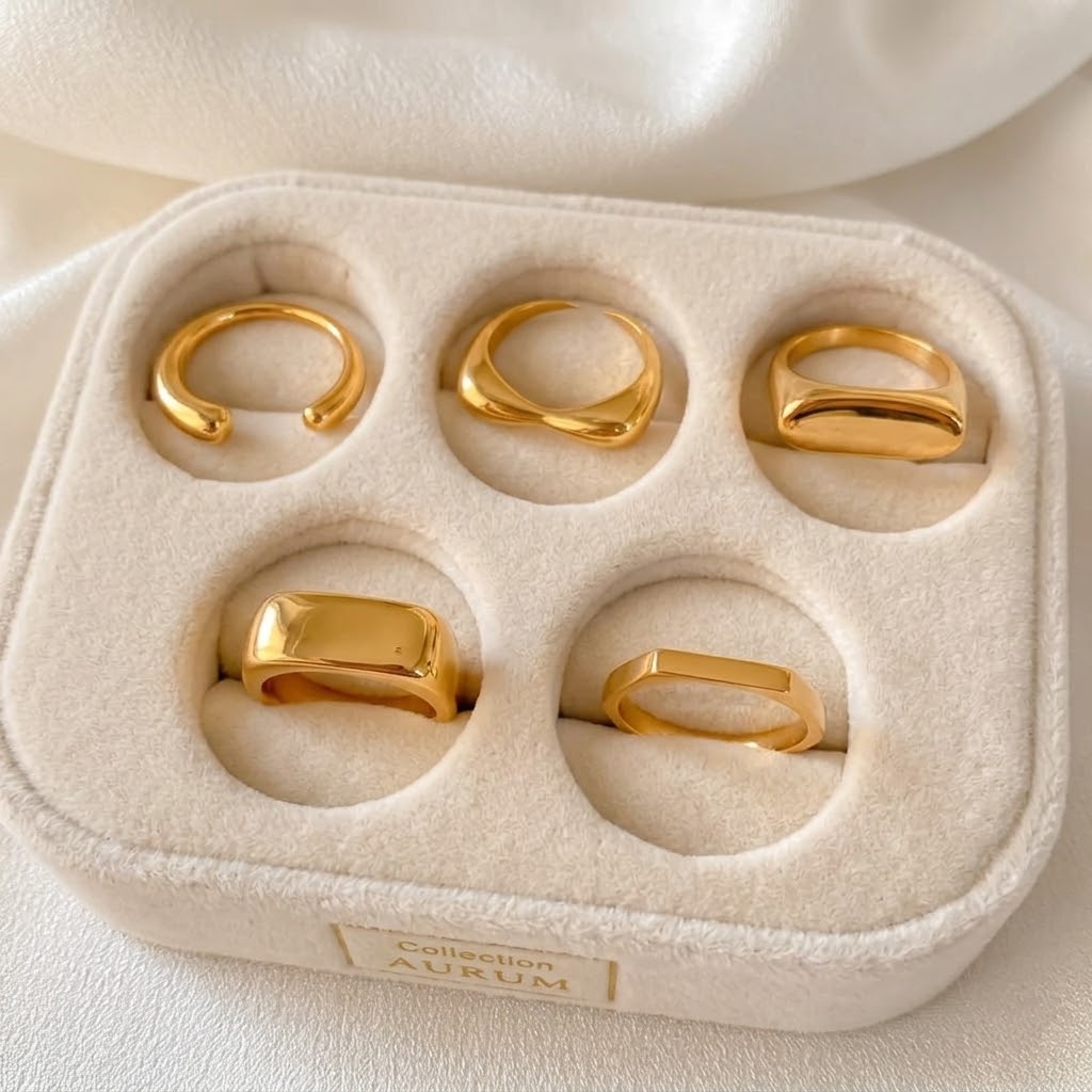 St-Delan ステンレススチール製チャンキーシグネットリ - Signet Ring Men のレビューと価格