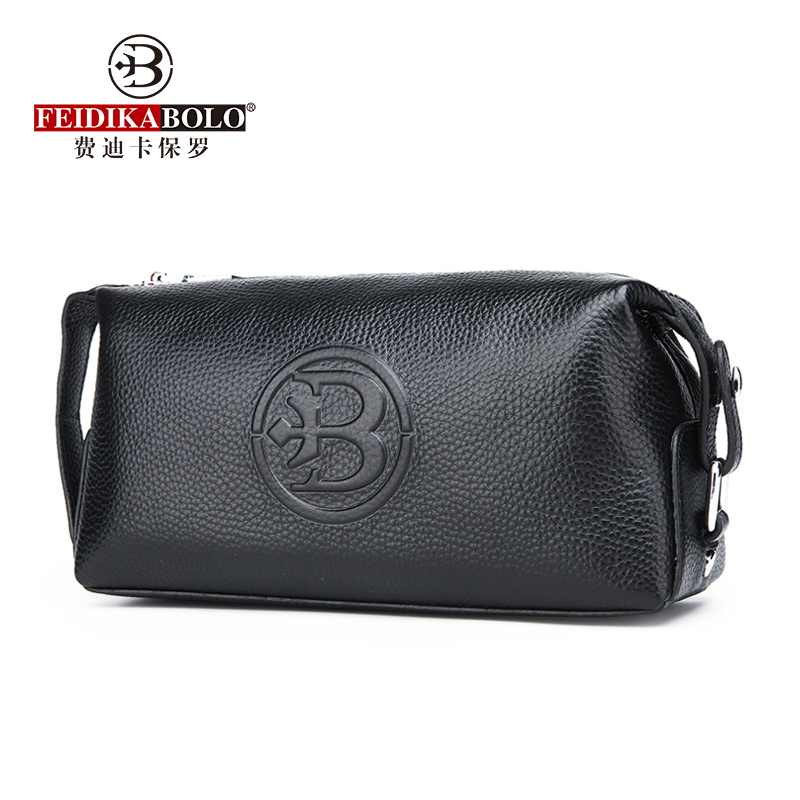Feidekaro-男性用牛革レザーハンドバッグ,有名ブラン - Men'S Accessories Wallet のレビューと価格
