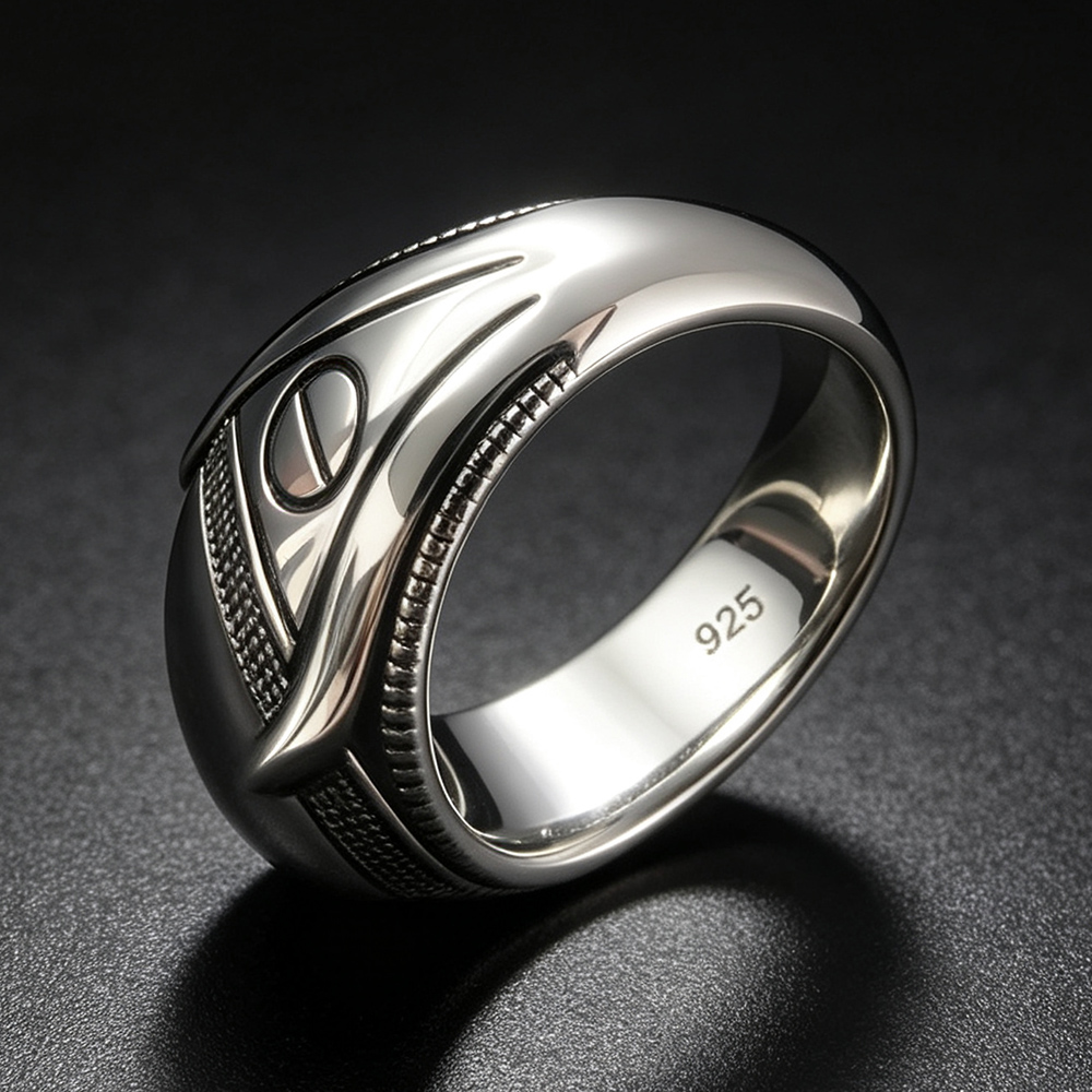 S925 スターリングシルバー瑪瑙シグネットリング男性のため - Signet Ring Men のレビューと価格
