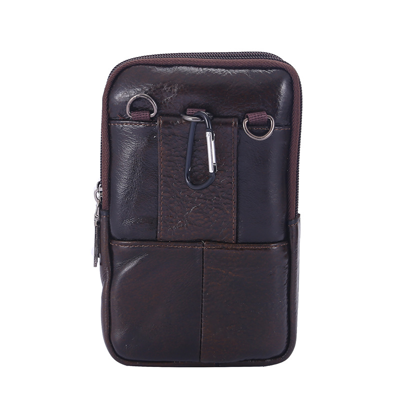 男性用牛革レザーメッセンジャーバッグ,携帯電話ポケット,小さ - Men'S Accessories Wallet のレビューと価格
