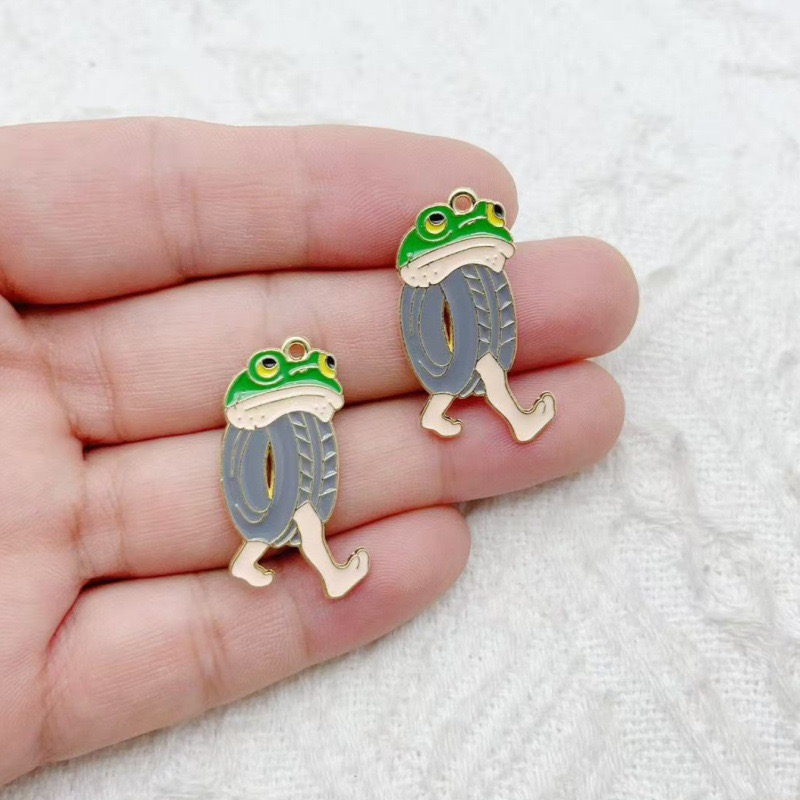10個入り クリエイティブ合金ドリップオイルジュエリー、モン - Men Accessories Pendant のレビューと価格