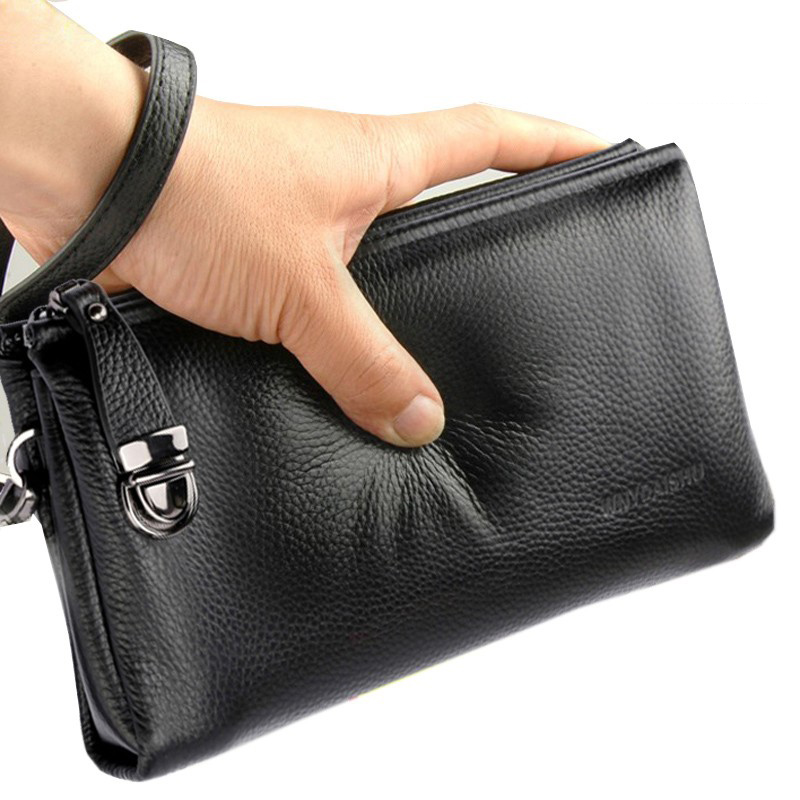 2025 ハンドバッグ男性本物の牛革韓国ロッククラッチ男性本 - Men'S Accessories Wallet のレビューと価格