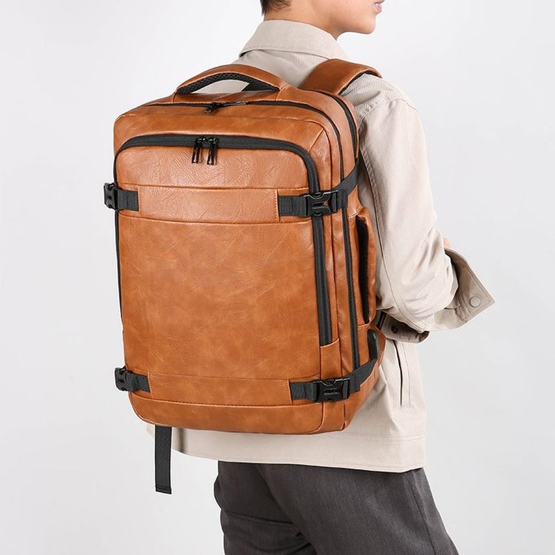 2027 新しい男性バックパック PU レザーバッグパック大 - Men'S Accessories Backpack のレビューと価格