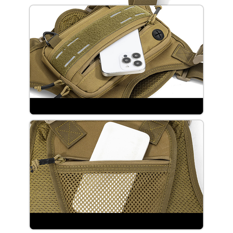 戦術的なフロントチェストリグバッグベストキャンプ狩猟ショルダ - Men'S Accessories Backpack のレビューと価格