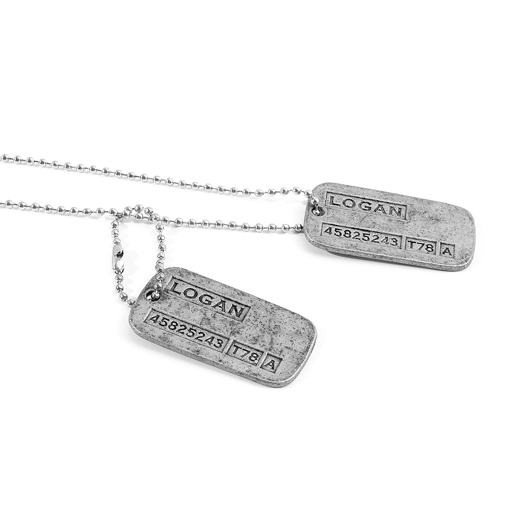 X-メン ウルヴァリン ミリタリーカードネックレス - ファ - Men Accessories Pendant のレビューと価格