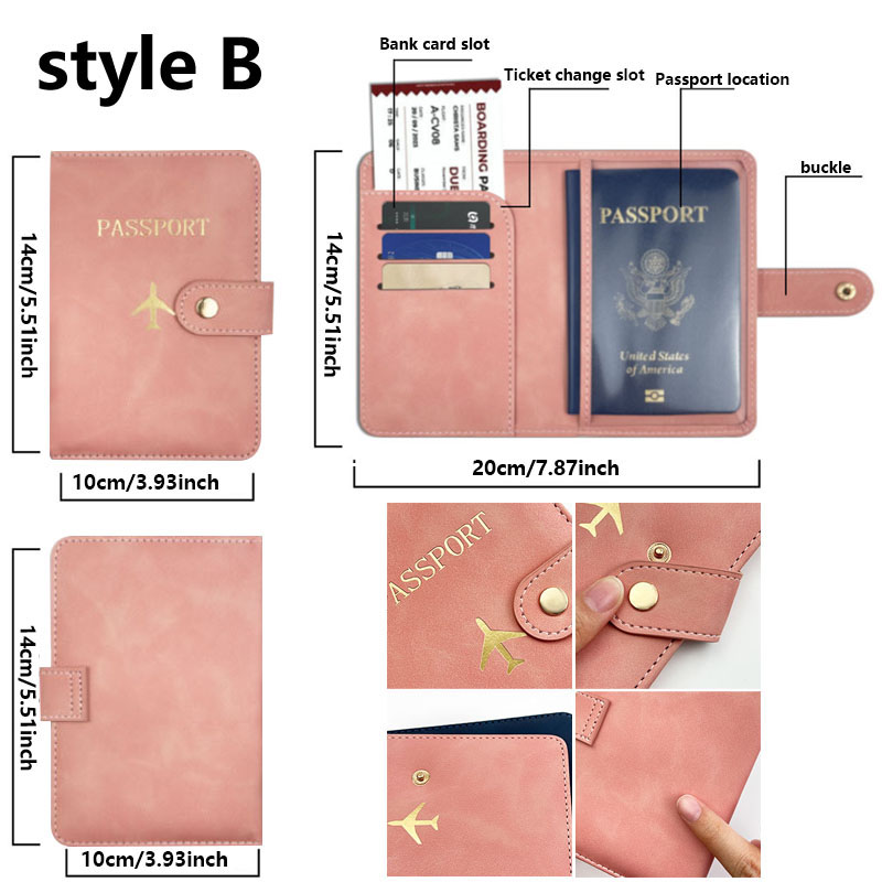 レザーパスポートホルダーカバーケース、旅行必需品、クレジット - Men'S Accessories Wallet のレビューと価格