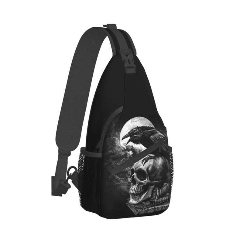 男性用スカルスリングクロスボディバックパック、旅行用hハロウ - Men'S Accessories Backpack のレビューと価格