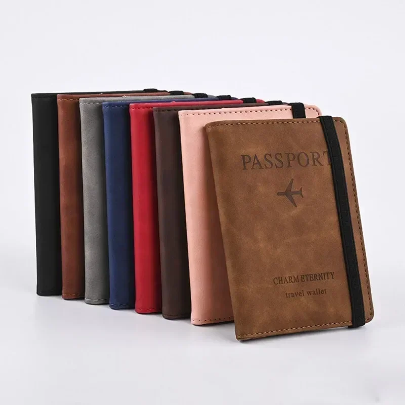 女性男性旅行パスポートホルダーカバーケース Pu レザークレ - Men'S Accessories Wallet のレビューと価格