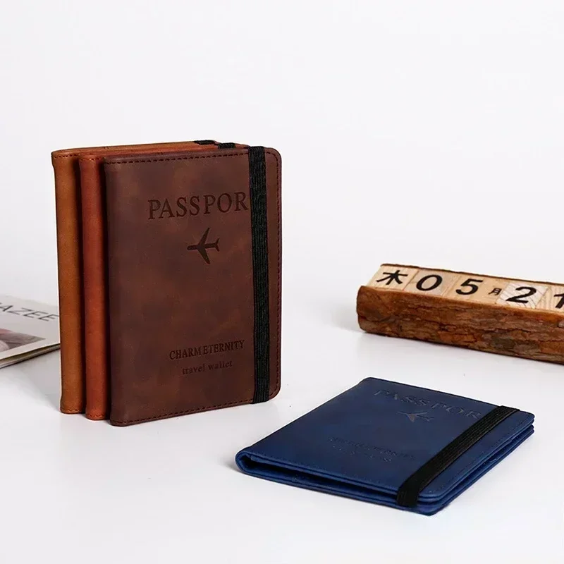 女性男性旅行パスポートホルダーカバーケース Pu レザークレ - Men'S Accessories Wallet のレビューと価格