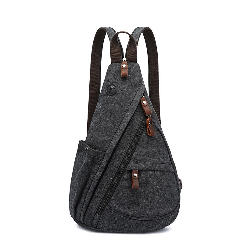 キャンバススリングバッグコンバーチブルクロスボディチェストバ - Men'S Accessories Backpack のレビューと価格