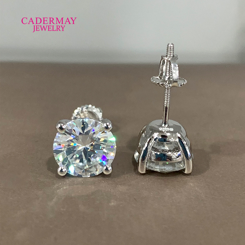 高品質 4 プロングスクリューバック 10 ミリメートル 4 - Men Accessories Earrings のレビューと価格
